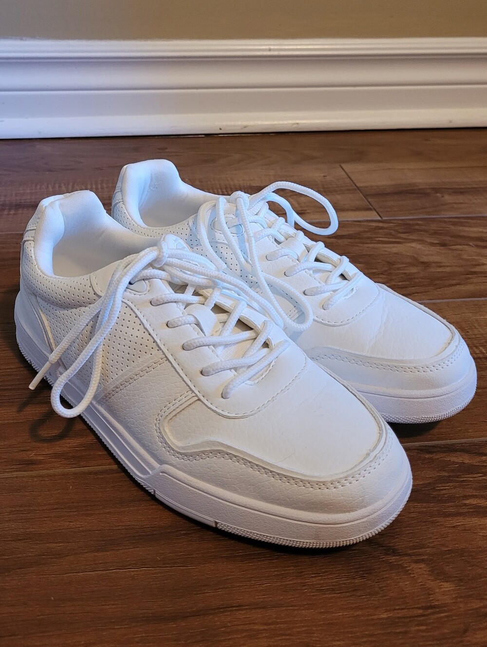 Call It Spring white sneakers, Size 7, lace up, No Box - Picture 2 of 8
